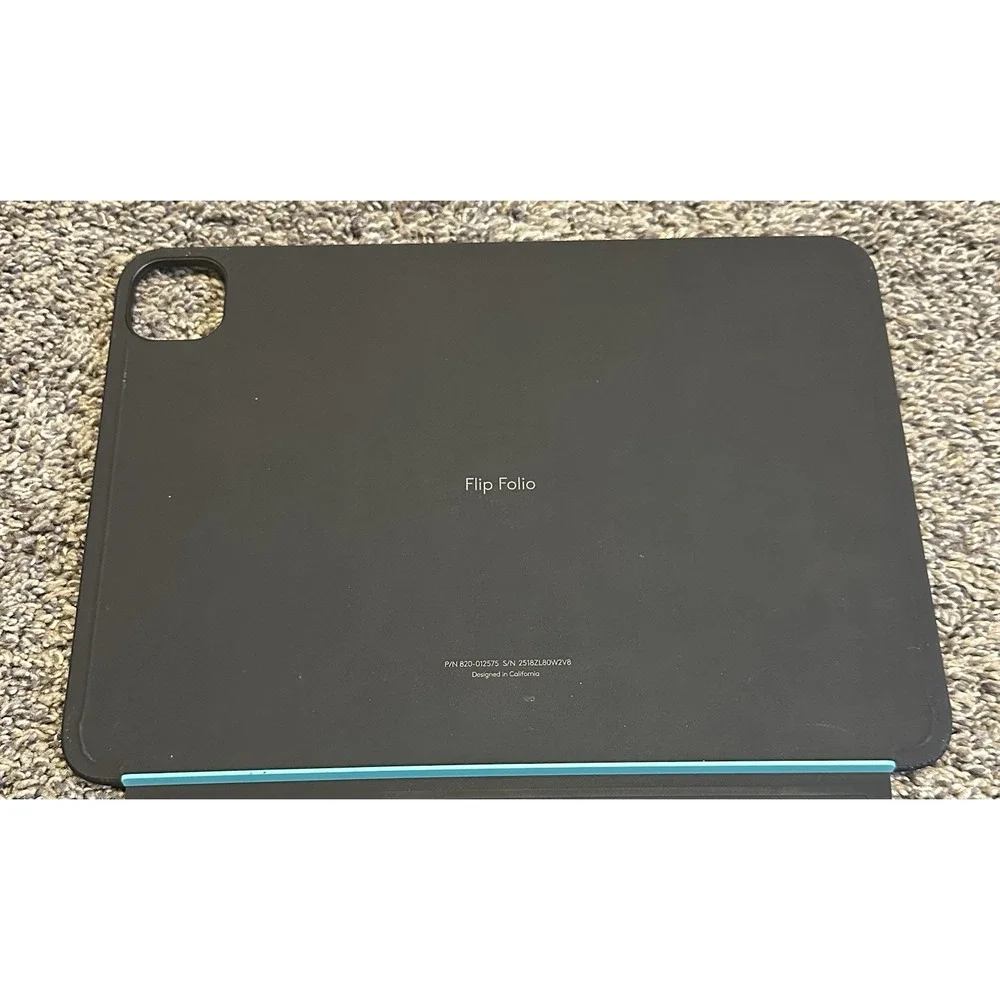 Logitech Black Tablet Keyboard Case with Teal Accent